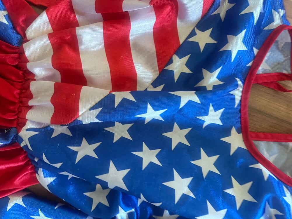 Vintage 90s USA Patriotic Costume Dress Kids